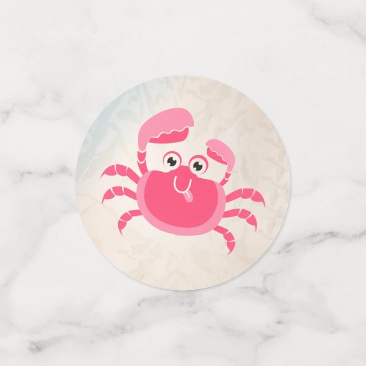 Crabby Crab Design Table Confetti (Kleine voorkant)
