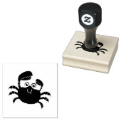 Crabby Crab Design Wooden Stamp Rubberstempel (Gestempeld)