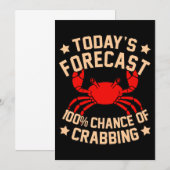 Crabby Crab Lobster Zee Kaart (Voorkant / Achterkant)