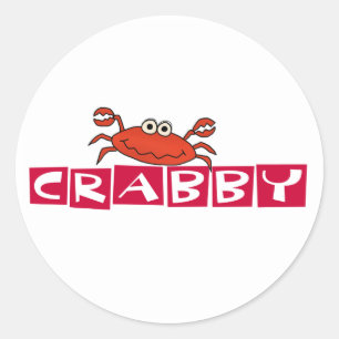 Crabby Crab Ronde Sticker