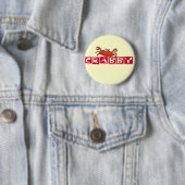 Crabby Crab Tshirts en Gifts Ronde Button 5,7 Cm (In situ)