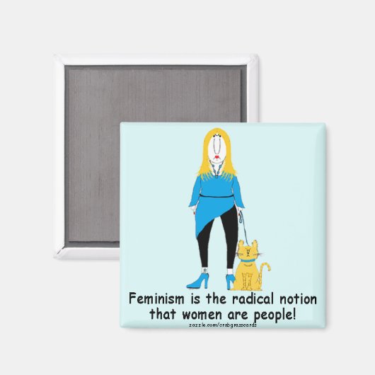 Crabby Feminisme Magnet (Voorkant / Achterkant)