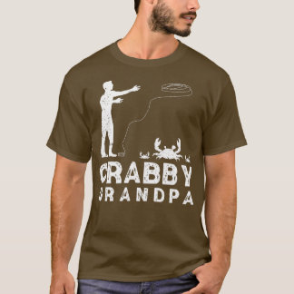 Crabby Grandpa Funny Crabbing Pun Crab Vist Cra T-shirt