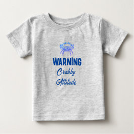Crabby-houding - grappig Baby T-Shirt