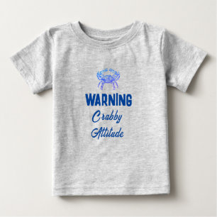 Crabby-houding - grappig Baby T-Shirt
