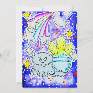 Crabby Kat & Cactus Kaart