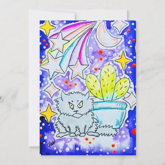 Crabby Kat & Cactus Kaart (Voorkant)
