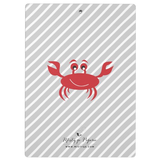 Crabby. Klembord (Achterkant)