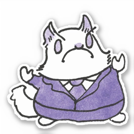 Crabby Lupin sticker (Voorkant)