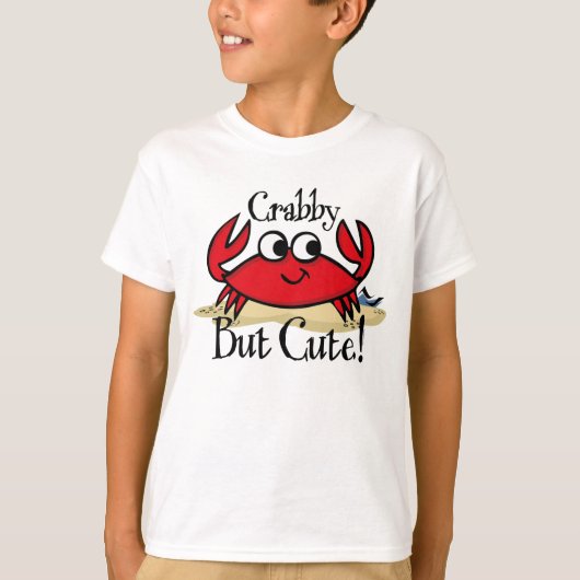 Crabby maar Cute Kinder Shirt (Voorkant)