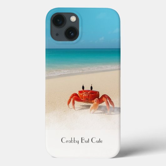 Crabby Maar Schattige - iPhone 13 Hoesje (Achterkant)