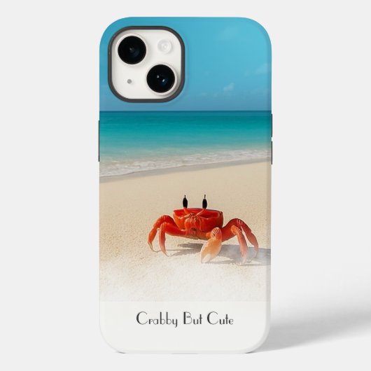 Crabby Maar Schattige - iPhone 14 Tough Hoesje (Achterkant)