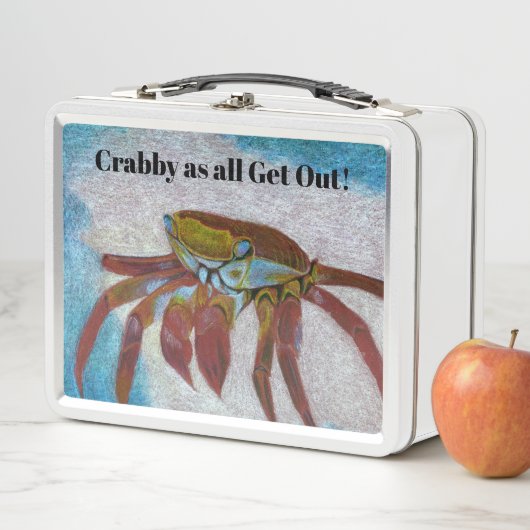 Crabby Metal Lunch Box (In situ)