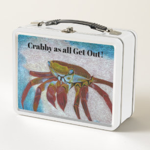 Crabby Metal Lunch Box