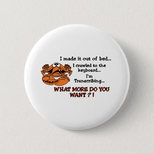 Crabby MT Ronde Button 5,7 Cm (Voorkant)