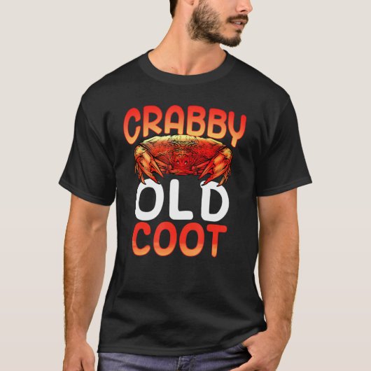Crabby Old Coot Crab T-shirt (Voorkant)