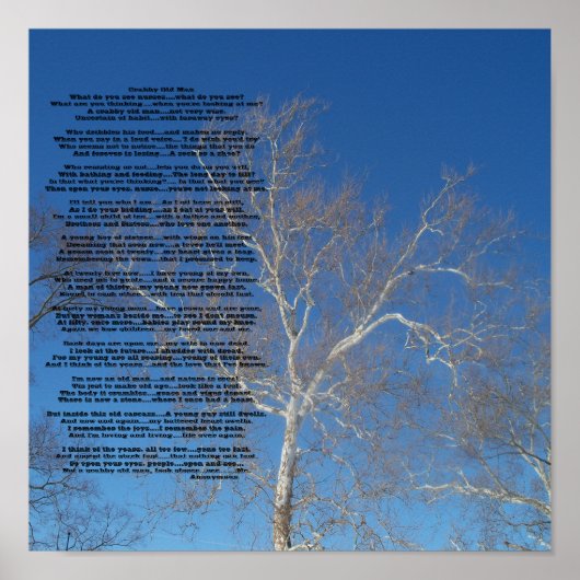 Crabby Old ManWat zie je er nur... Gepersonaliseer Poster (Voorkant)