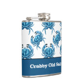 Crabby Old Salt Mariner in het Zee Heupfles (Rechts)