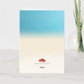 Crabby Peace – Aangepaste verjaardagskaart voor me Folie Wenskaart (Achterkant)