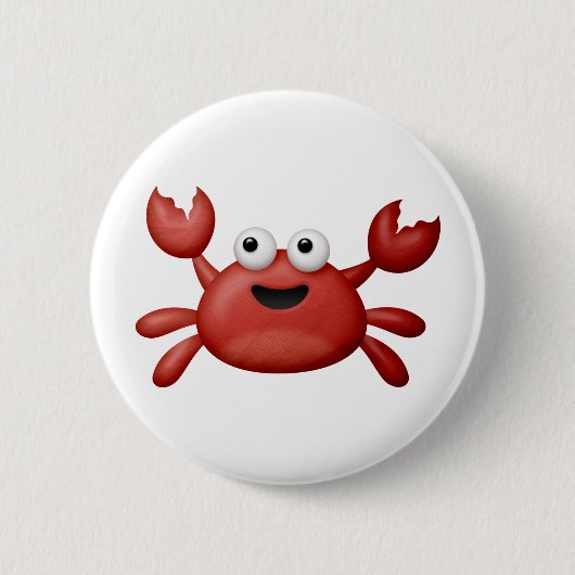 Crabby Ronde Button 5,7 Cm (Voorkant)