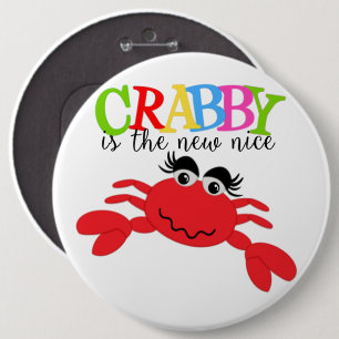 Crabby-Round Button