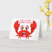 CRABBY "SISTER" HUMOR VOOR UW VERJAARDAG KAART (Gele Bloem)