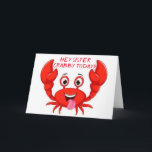 CRABBY "SISTER" HUMOR VOOR UW VERJAARDAG KAART<br><div class="desc">LAAT HAAR WETEN DAT JE EEN GROOT GEVOEL VAN HUMOR HEBT OP "HAAR VERJAARDAG" (ZE WORDT IMMERS OUDER VANDAAG NIET JE LOL) BEDANKT VOOR HET STOPPEN BIJ 1 VAN MIJN 8 WINKELS!!!!</div>