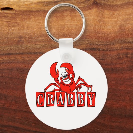 Crabby Tshirts en Gifts Sleutelhanger (Voorkant)