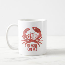 Crabby voor Coffee Crab Waterverf Mok