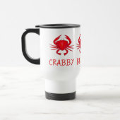 Crabby voor Coffee Red Baltimore Maryland Crab Reisbeker (Links)