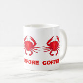 Crabby voor Coffee Red Maryland Crab Crabs Mok (Voorkant rechts)