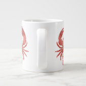 Crabby voor Coffee Red Waterverf Jumbo Mok (Achterkant)
