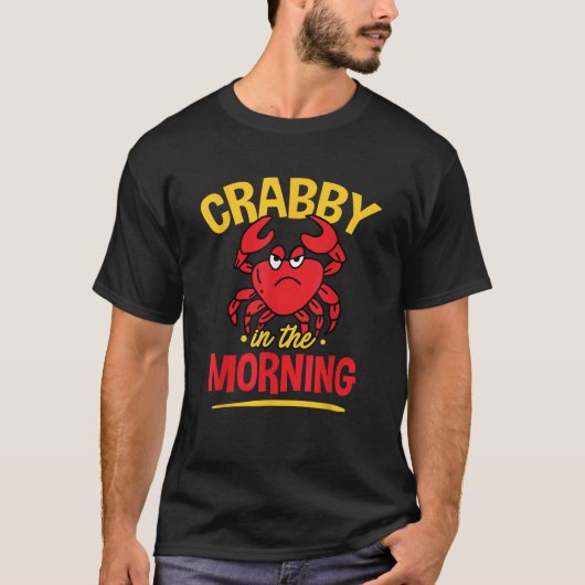Crabby's in de ochtend van de zeebaars t-shirt (Voorkant)