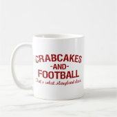 Crabcakes en Football Koffiemok (Links)