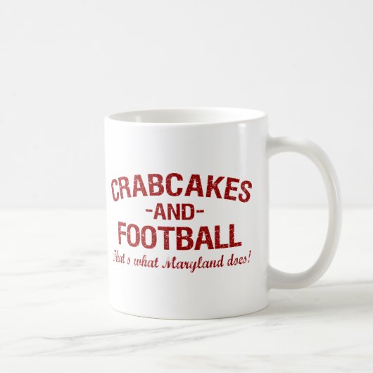 Crabcakes en Football Koffiemok (Rechts)