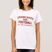 Crabcakes-en-Football T-shirt (Voorkant)