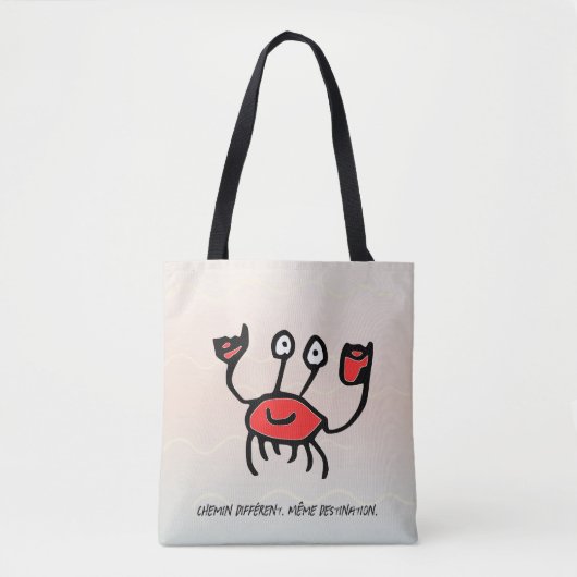 Crabe Confiant – Sac Fourre-tout du Quotidien Tote Bag (Voorkant)