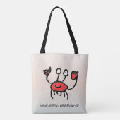 Crabe Confiant – Sac Fourre-tout du Quotidien Tote Bag (Achterkant)