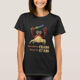 Crabo Stabo de krab met een mes shirt