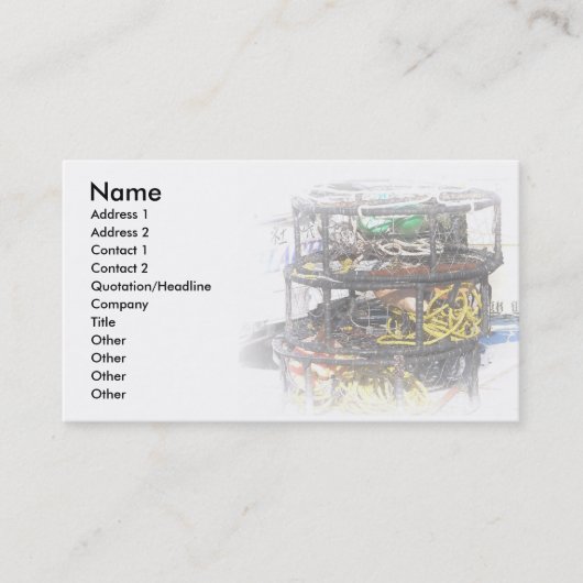 Crabpots Visitekaartje (Voorkant)