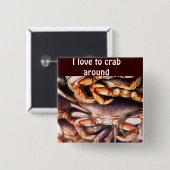 Crabs_Button Vierkante Button 5,1 Cm (Voorkant /achterkant)