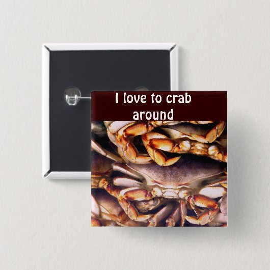 Crabs_Button Vierkante Button 5,1 Cm (Voorkant /achterkant)