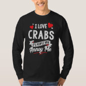 Crabs Design - I Love Crabs T-shirt (Voorkant)