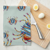 Crabs Eating Crabs Theedoek (Quarter Fold)