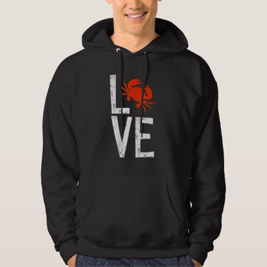 Crabs Love Crab Crabbing Lobster Crustacean Hoodie (Voorkant)