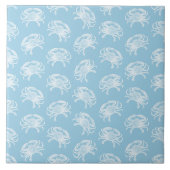 Crabs Print Pattern  Art Ocean Crab Design Tegeltje (Voorkant)