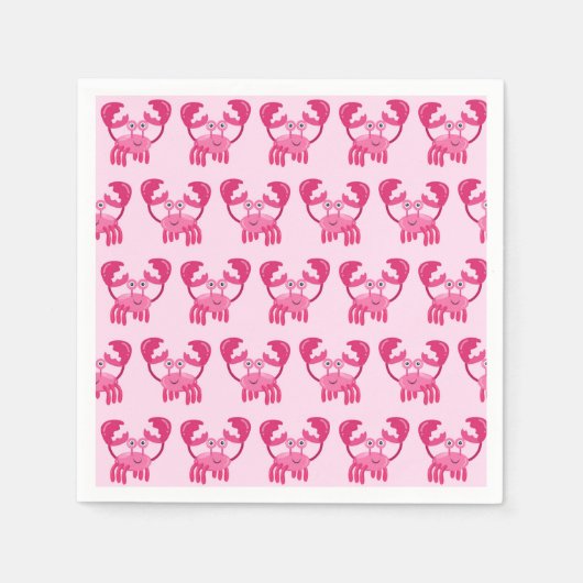 Crabs Seashore Party Servet (Voorkant)
