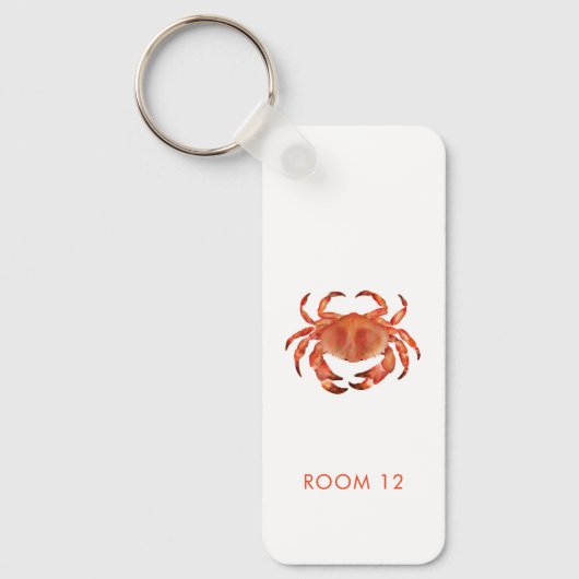 Crabs Seaside Coastal Beach House Verhuur kamer Sleutelhanger (Voorkant)