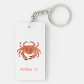 Crabs Seaside Coastal Beach House Verhuur kamer Sleutelhanger (achterkant)