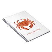 Crabs Seaside Coastal Nautical Notitieboek (Rechterzijde)